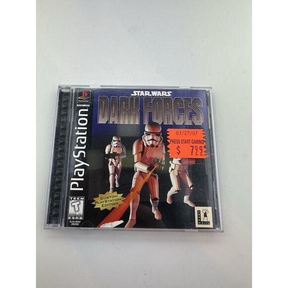 Star Wars: Dark Forces (Sony PlayStation 1, PS1, 1997) Complete CIB, Black Label - Picture 1 of 5